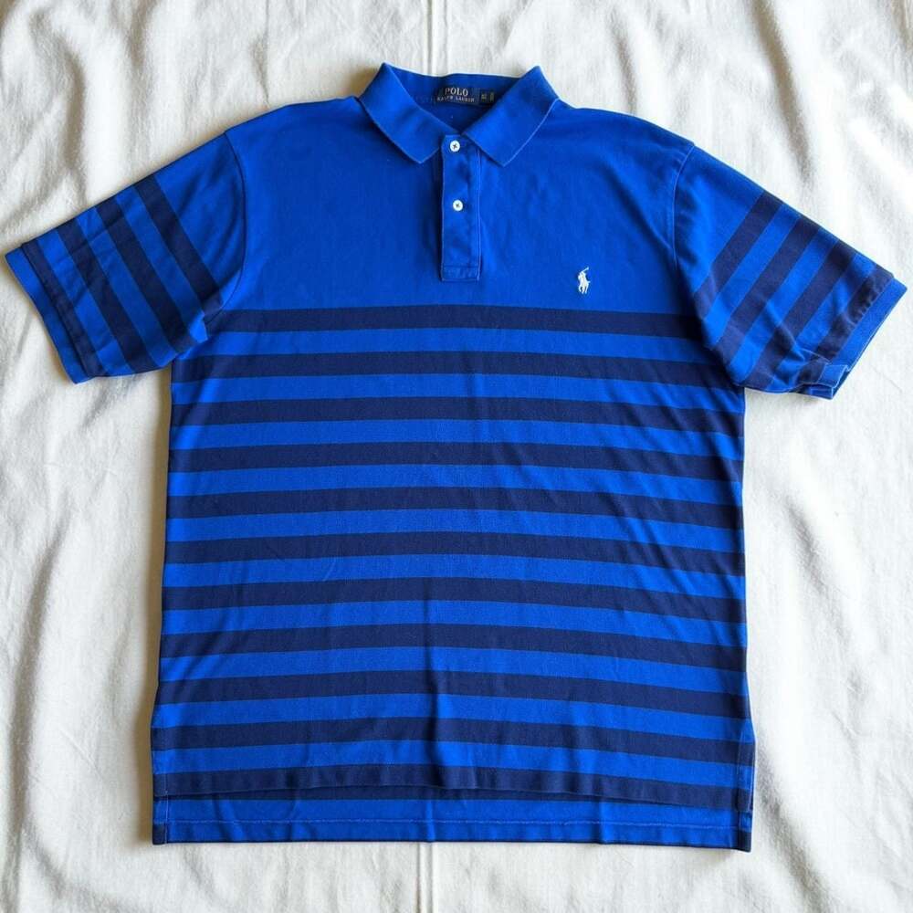 Polo Ralph Lauren Striped Polo Shirt Size XLT Tall